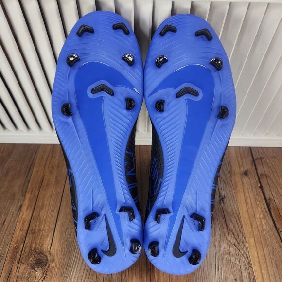 Nike Mercurial Vapor 15 Club FG/MG Men Sz 13 Black Blue Soccer Cleats DJ5963-040 - Picture 7 of 9